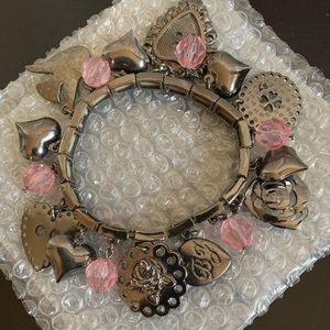 Betsey’s Johnson Heart Bracelet - Pink